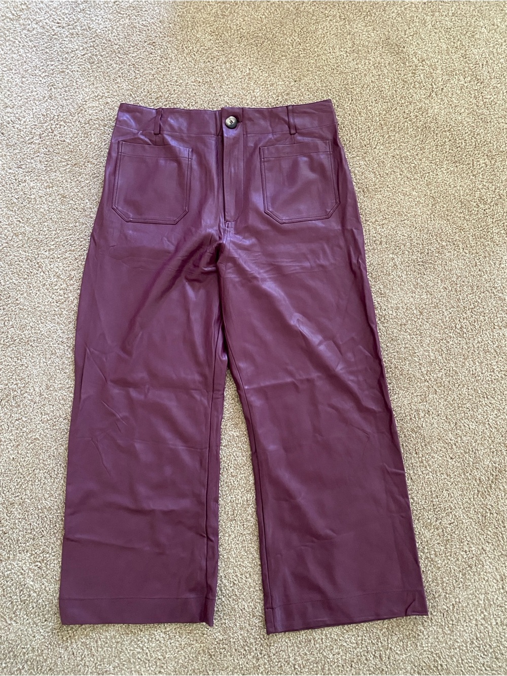 Maeve Colette Faux Leather Pants